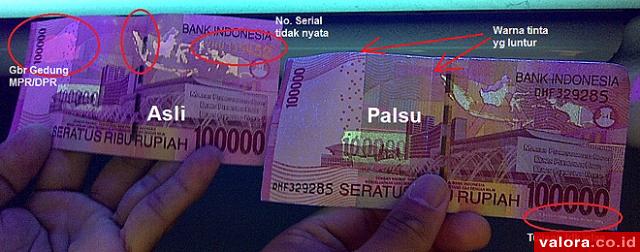 Ilustrasi upal pecahan Rp100.000.