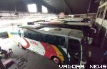Bus NPM parkir di pool perusahaan yang berkantor pusat di Kota Padang Panjang. (kominfo)