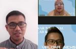 Dua pembicara webinar yang digelar KCI FMIPA Unand, Sabrina Hayati dan Romy Dwipa Yamesa A beserta moderator webinar nasional dengan topik 'Study Abroad: Why and How to?' Ahad (5/9/2021). (istimewa)