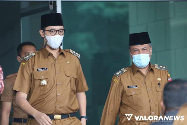 Wako Bukittinggi, Erman Safar bersama Marfendi (Wawako Bukittinggi).