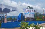 Salah satu peserta Festival Danau Maninjau 2022, unjuk kebolehan di objek wisata Linggai Park, Kecamatan Tanjung Raya, Kabupaten Agam tepatnya di tepian Danau Maninjau. (humas)
