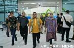 Wakil Gubernur Riau, Brigjen TNI (Purn) Edy Natar Nasution mendarat di Bandara Internasional Syamsudin Noor, Banjarmasin, Kalimantan Selatan Selasa malam. (humas)