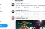Tangkapan layar akun twitter Elon Musk.