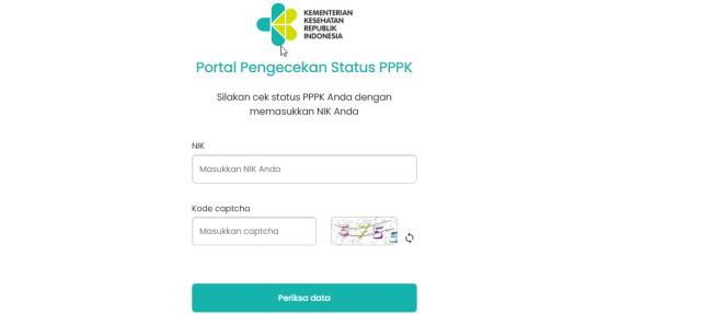 Tangkapan layar alamat web untuk memastikan kelolosan seleksi administrasi PPPK Tahun 2023.