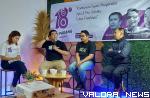 AJI Padang gelar diskusi publik dengan menghadirkan narasumber Senior AJI Padang sekaligus Ketua MPO AJI Indonesia, Hendra Makmur, Charles Simabura (akademisi Unand) dan Diki Rafiqi (LBH Padang). (istimewa)