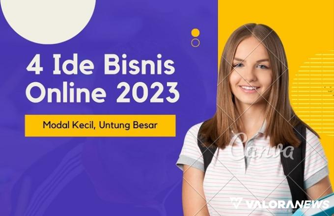 Ilustrasi ide bisnis online 2023. (Foto: Canva)