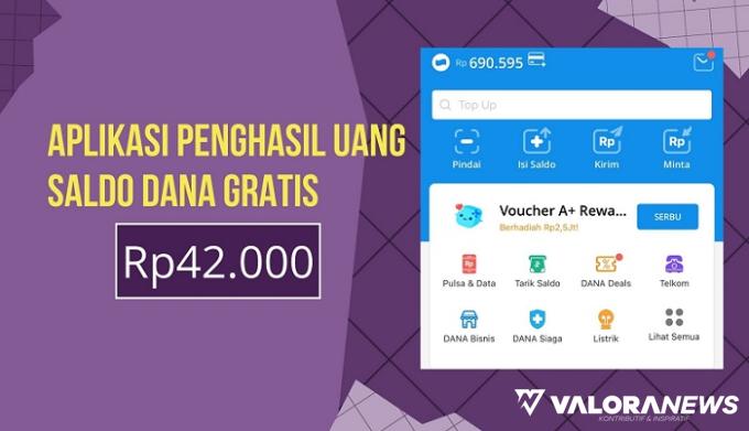 Ilustrasi saldo DANA gratis. (Foto: Canva)