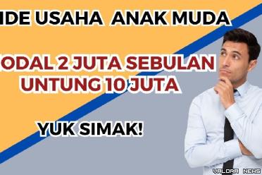Ilustrasi 3 ide usaha untuk anak muda modal Rp2 juta untung Rp10 juta sebulan. (Foto: Canva)