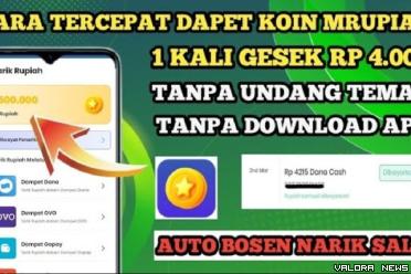 Ilustrasi MRupiah aplikasi penghasil uang, sehari main bisa dapat Rp160 ribu. (Foto: Youtube Gratisan Valid)