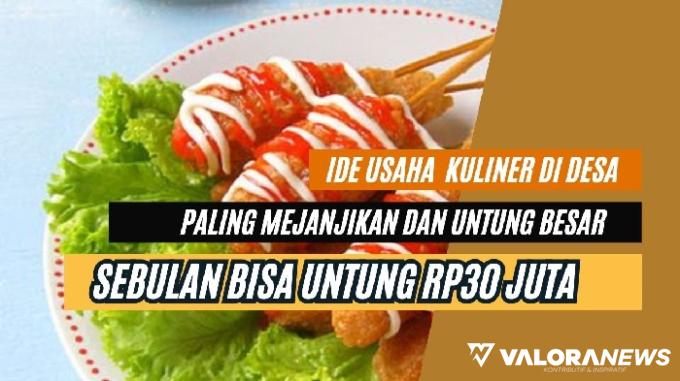 Ilustrasi ide usaha kuliner di desa paling menjanjikan dan menguntungkan. (Foto: Pinterest/Canva)