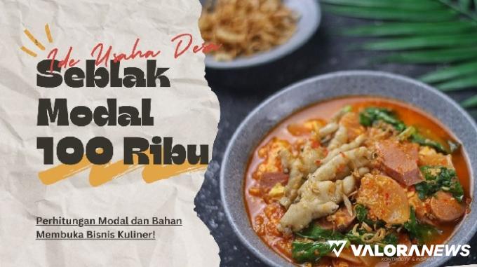 Ilustrasi ide usaha kuliner di desa modal Rp100 ribu saja. (Foto: Canva)