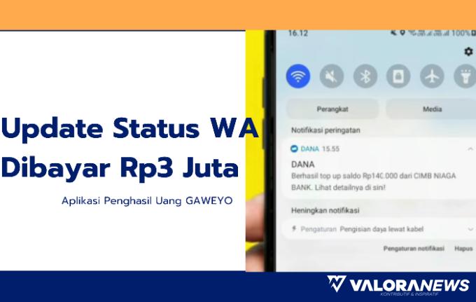 Ilustrasi Aplikasi Penghasil Uang Gaweyo (foto: Youtube Naufal354/Canva)
