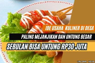 Ilustrasi ide usaha kuliner di desa paling menjanjikan dan menguntungkan. (Foto: Pinterest/Canva)