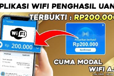 Ilustrasi aplikasi penghasil uang modal aktif wifi saja dibayar hingga Rp200 ribu. (Foto: Youtube Naufal354)