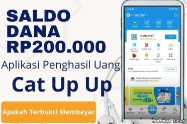Ilustrasi Aplikasi Penghasil Uang Cat Up Up (foto: Youtuber Naufal354/Canva)