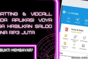Ilustrasi Aplikasi Penghasil Saldo DANA Voya (foto: Youtuber Naufal354/Canva)