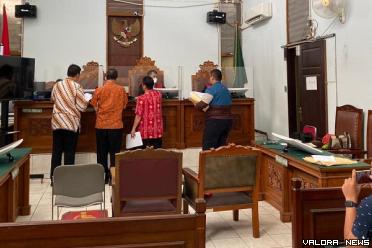 Suasana persidangan di PN Jakarta Selatan terkait gugatan PT Marino Mining International (MMI) terhadap putusan majelis arbiter pada Badan Arbitrase Nasional Indonesia (BANI) nomor 45101/XII/ARB-BANI/2022 tanggal 10 Mei 2023 perihal wanprestasi MMI, Selas