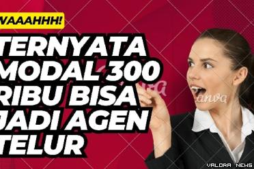 Ilustrasi usaha agen telur dengan modal Rp300 ribu di pedesaan. (Foto: Canva)