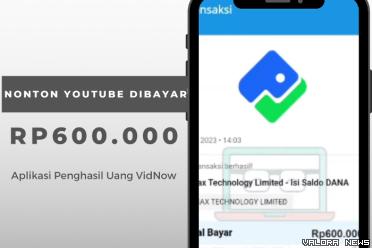 Ilustrasi Nonton Youtube Dibayar Pada Aplikasi VidNow (foto: Youtube Naufal354/Canva)