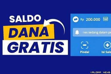 Ilustrasi saldo DANA gratis Rp200 ribu. (Foto: Canva)