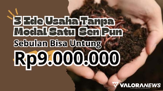 Ilustrasi ide bisnis tanpa modal satu sen pun. (Foto: Pinterest/Canva)