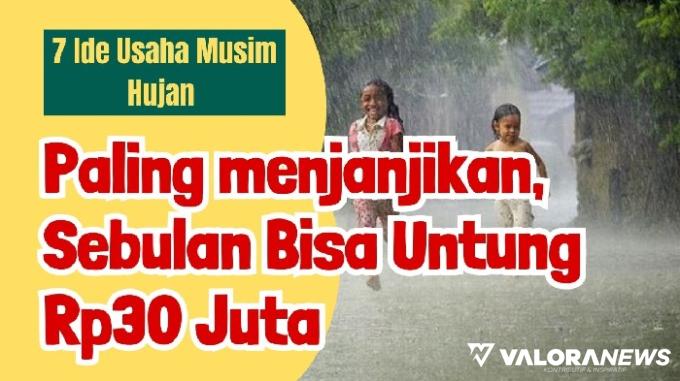 Ilustrasi ide usaha yang menguntungkan di musim hujan. (Foto: Pinterest/Canva)