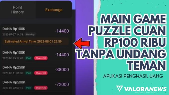 Ilustrasi aplikasi penghasil uang main game tidak harus undang teman raup cuan Rp100 ribu. (Foto: channel Youtube Teknobie/Canva)