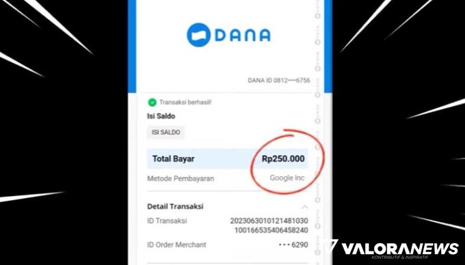 Ilustrasi saldo DANA gratis Rp250 ribu. (Foto: Youtube Gebang Kiidiw)