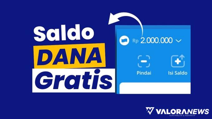Ilustrasi saldo DANA gratis Rp2 juta. (Foto: Canva)
