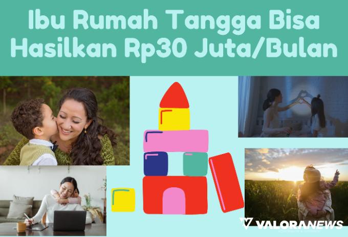 Ilustrasi Freelancer untuk Ibu Rumah Tangga yang hasilkan Rp30 juta dari konten Pop It (foto: Canva)