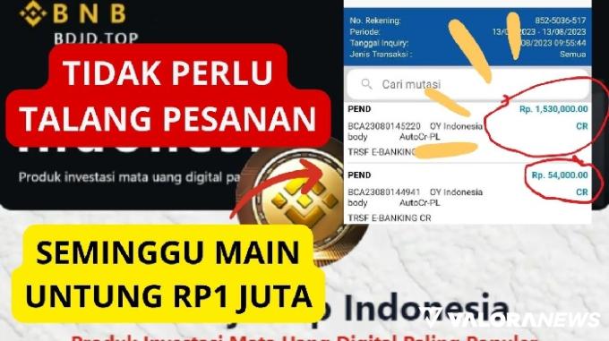 Ilustrasi aplikasi penghasil uang BNB Binance. (Foto: Canva/Halaman Resmi BNB Binance BDJD)