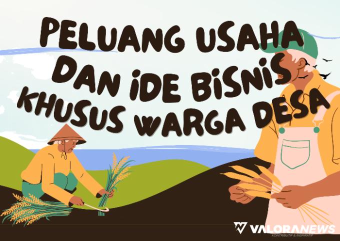 Ilustrasi peluang usaha rumahan dan ide bisnis warga desa (foto: Canva)