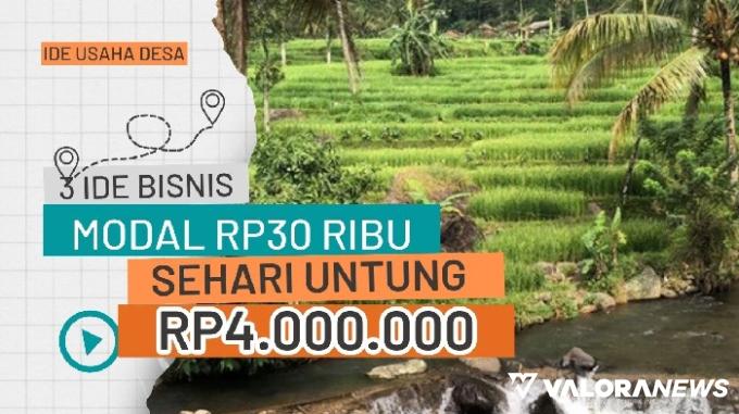 Ilustrasi ide usaha di desa modal Rp30 ribu, sehari untung Rp4 juta. (Foto: Pinterest/Canva)