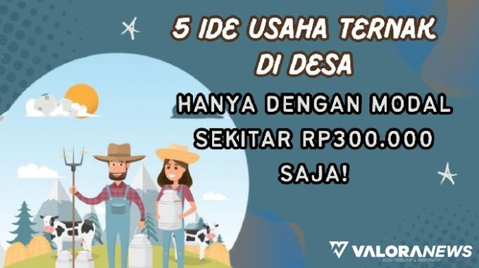 Ilustrasi ide usaha ternak di desa dengan modal Rp300 ribu. (Foto: Pinterest/Canva)