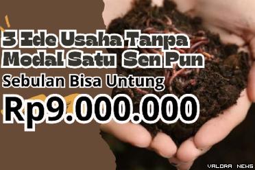 Ilustrasi ide bisnis tanpa modal satu sen pun. (Foto: Pinterest/Canva)
