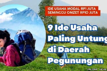 Ilustrasi 9 ide usaha yang menguntungkan di daerah pegunungan. (Foto: Canva/Pinterest)