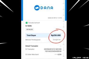 Ilustrasi saldo DANA gratis Rp250 ribu. (Foto: Youtube Gebang Kiidiw)