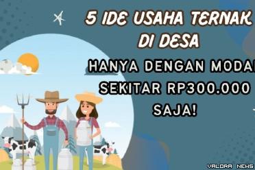Ilustrasi ide usaha ternak di desa dengan modal Rp300 ribu. (Foto: Pinterest/Canva)