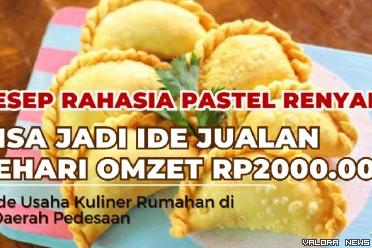 Ilustrasi resep rahasia pastel renyah bisa untuk ide jualan. (Foto: Pinterest/Canva)