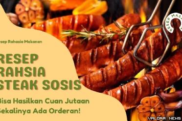 Ilustrasi resep masakan steak tanpa daging paling mantap. (Foto: Pinterest/Canva)