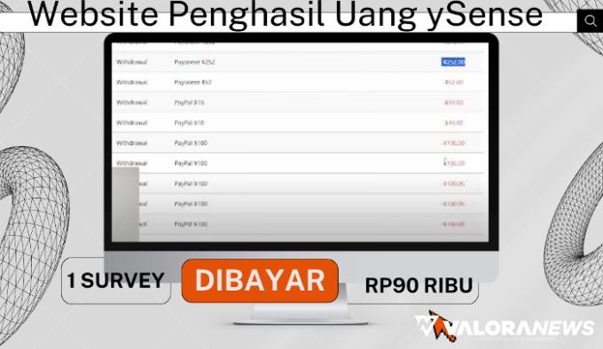 Ilustrasi Website Penghasil Uang ySense (foto: Youtube Maijun Tarlando Sinaga/Canva)