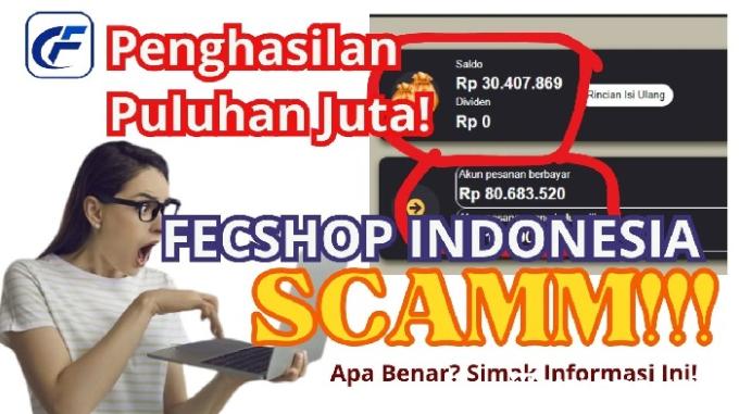 Ilustrasi aplikasi penghasil uang FecShop Indonesia. (Foto: Pinterest/Canva/Halaman Resmi Fecshop Indonesia)