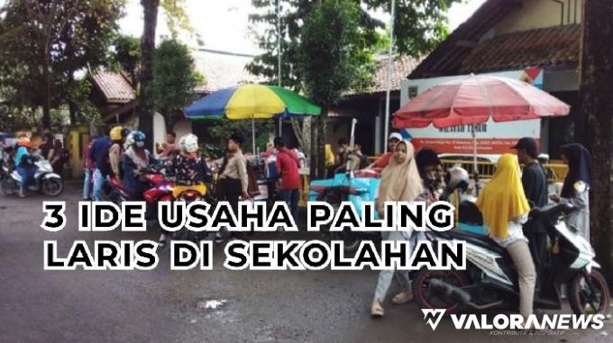 Ilustrasi ide usaha sekolahan paling laris. (Foto: Canva/Pinterest)