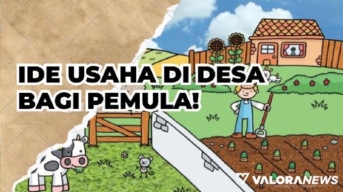 Ilustrasi ide usaha di desa bagi pemula. (Foto: Canva/Pinterest)