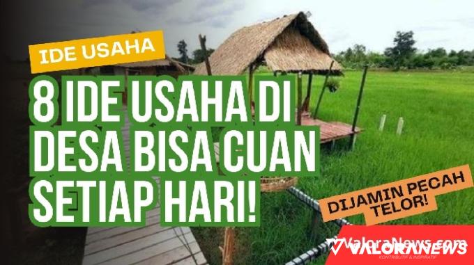 Ilustrasi ide usaha di desa bisa cuan setiap hari. (Foto: Pinterest/Canva)