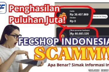 Ilustrasi aplikasi penghasil uang FecShop Indonesia. (Foto: Pinterest/Canva/Halaman Resmi Fecshop Indonesia)