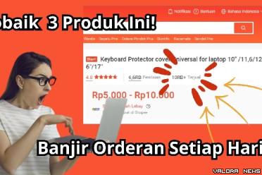 Ilustrasi tips bisnis online agar banjir orderan. (Foto: Canva/Shopee)