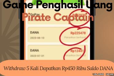 Ilustrasi Game Penghasil Uang Pirate Captain. (foto: Youtube Jadi Berkah/Canva)