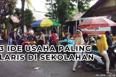 Ilustrasi ide usaha sekolahan paling laris. (Foto: Canva/Pinterest)