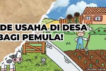 Ilustrasi ide usaha di desa bagi pemula. (Foto: Canva/Pinterest)